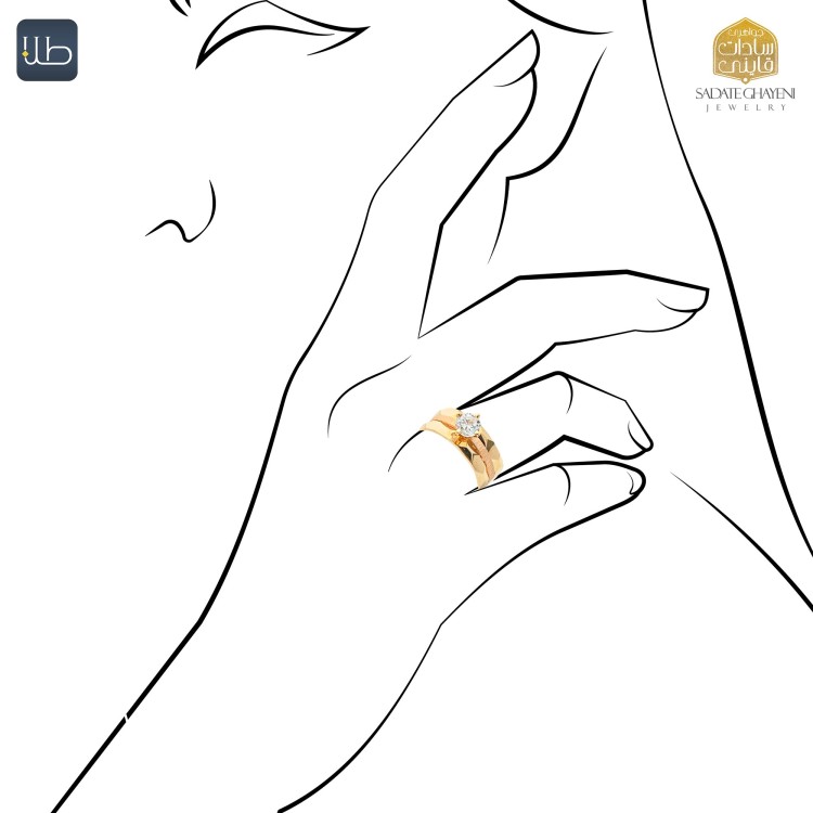 انگشتر طلا تورنتو نایس (کد 3664)