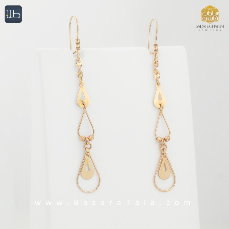 گوشواره طلا آویزی (کد 3869)