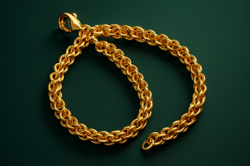 دستبند طنابی سوپر گلستانه (کد 5535)