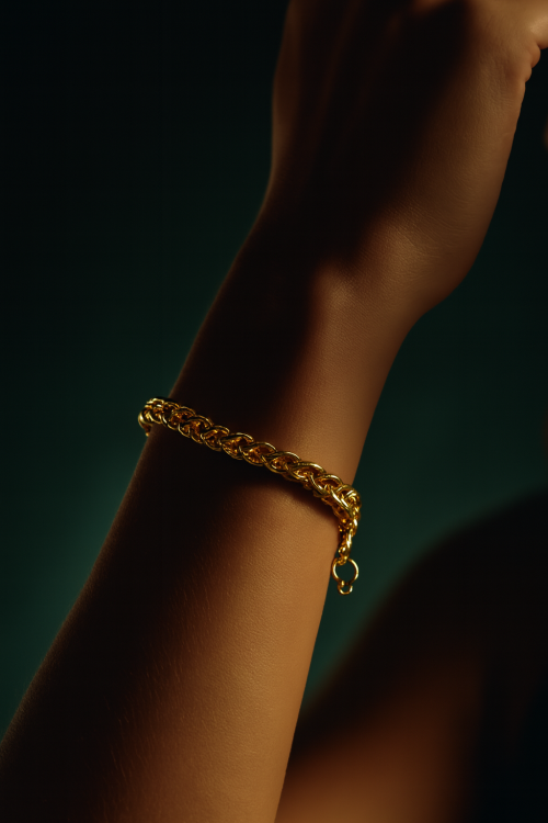 دستبند طنابی سوپر گلستانه (کد 5535)