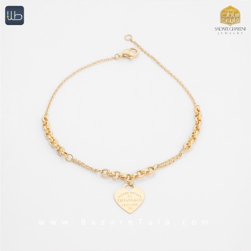 دستبند طلا طرح تیفانی (کد 4498)