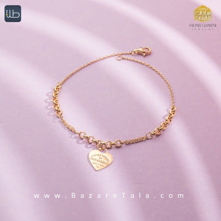دستبند طلا طرح تیفانی (کد 4498)
