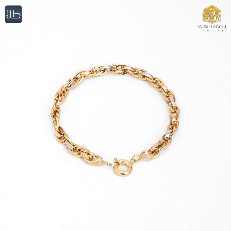 دستبند طلا جی تاش (کد 4378)