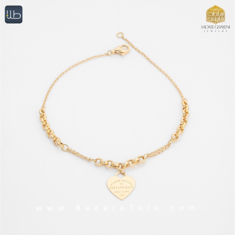 دستبند طلا طرح تیفانی (کد 4498)