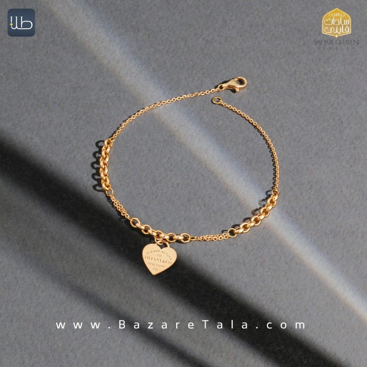 دستبند طلا طرح تیفانی (کد 4498)