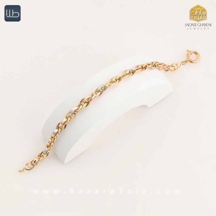 دستبند طلا جی تاش (کد 4378)