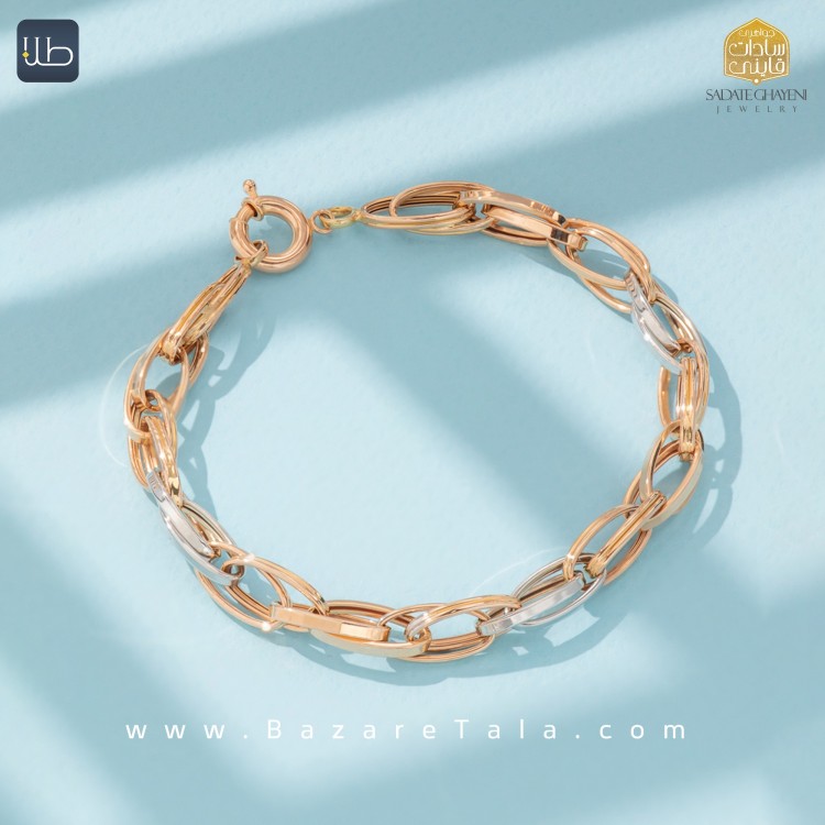 دستبند طلا جی تاش (کد 4379)