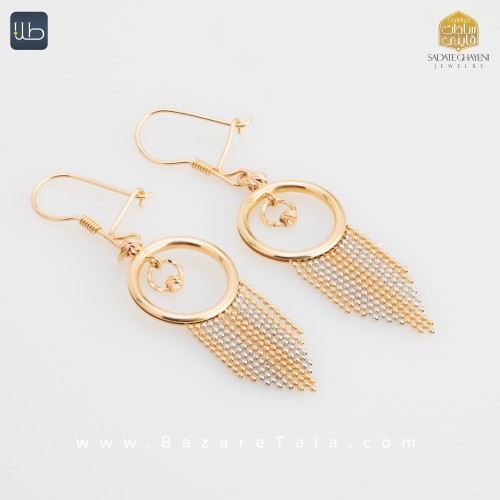 گوشواره طلا توربافت