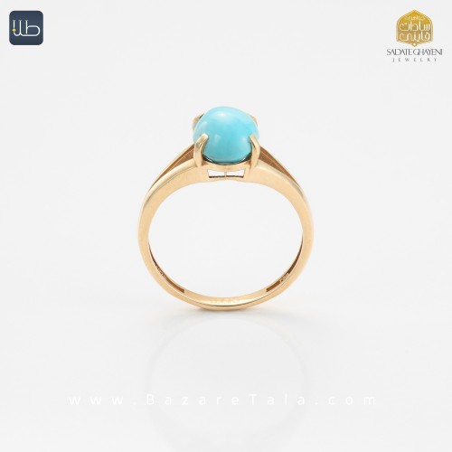 انگشتر طلای فیروزه (کد 4019)