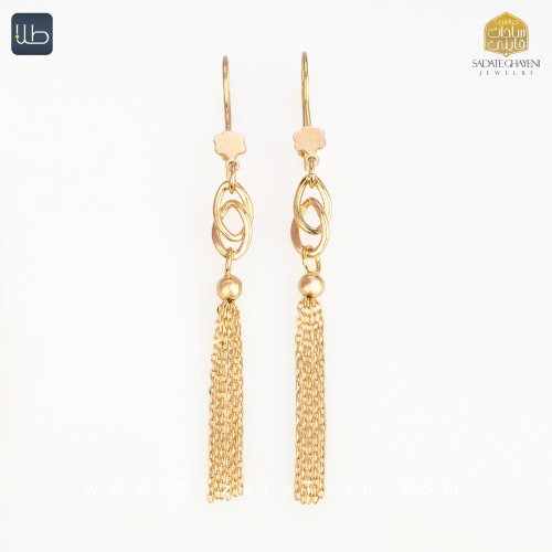 گوشواره طلا ونزو (کد 4460)