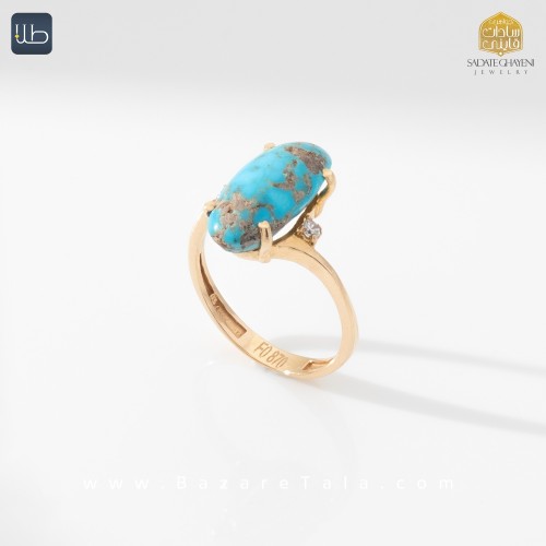 انگشتر طلا فیروزه (کد 3929)