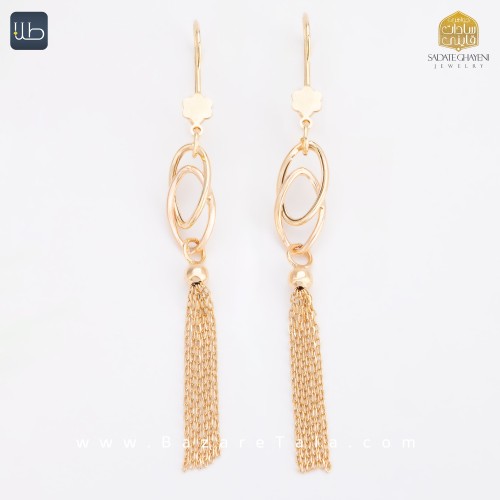 گوشواره طلا ونزو (کد 4458)