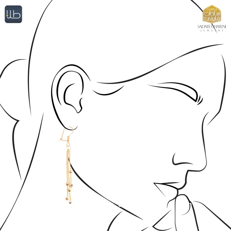 گوشواره طلا دوریکا (کد 4312)