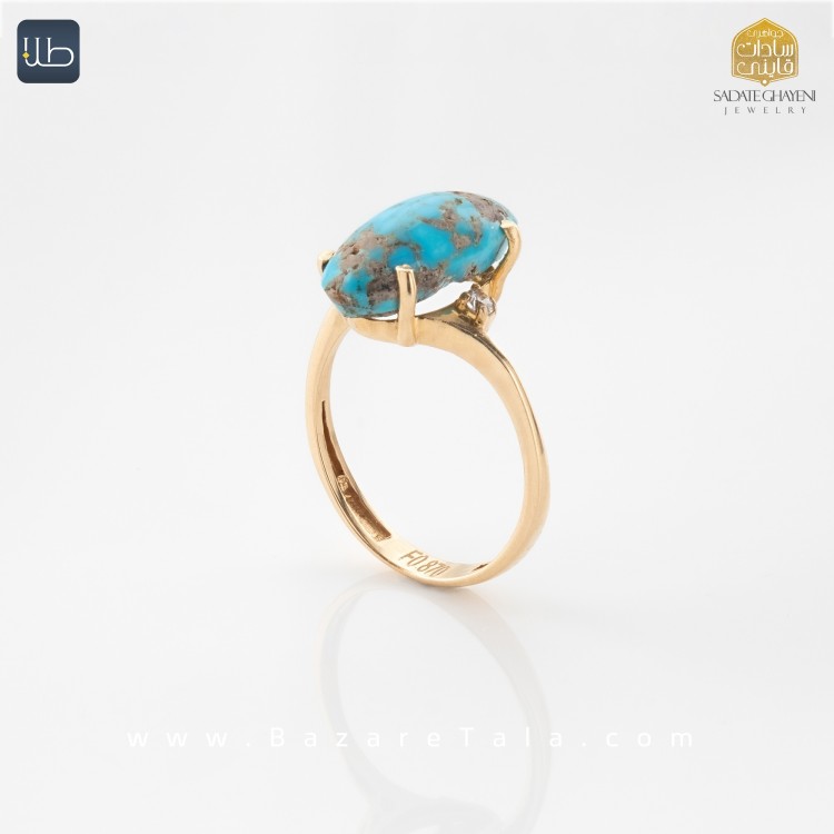 انگشتر طلا فیروزه (کد 3929)