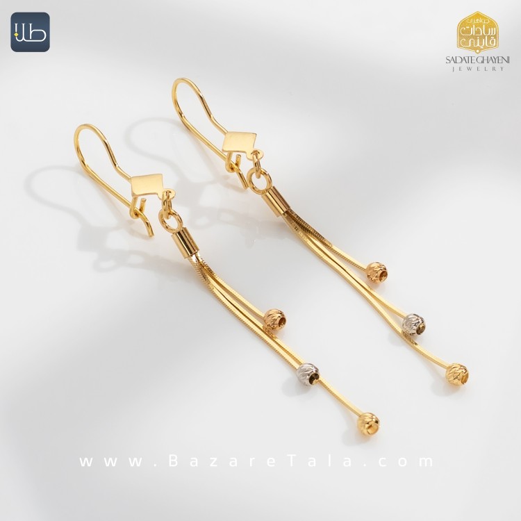 گوشواره طلا ونزو (کد 4457)