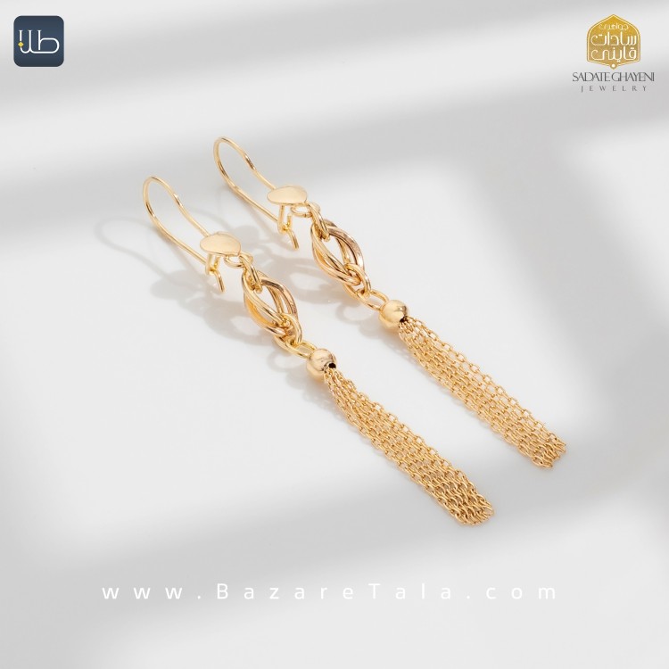 گوشواره طلا ونزو (کد 4459)