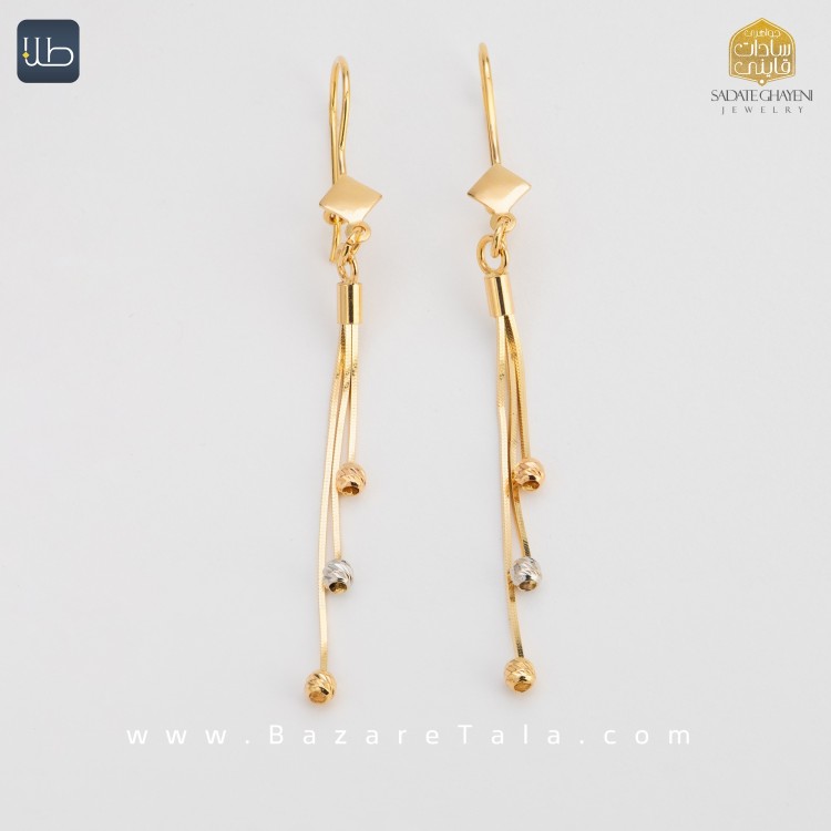 گوشواره طلا ونزو (کد 4457)