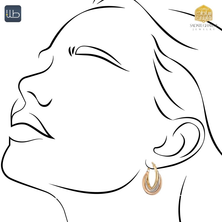 گوشواره طلا ببتو Bebeto (کد 4513)