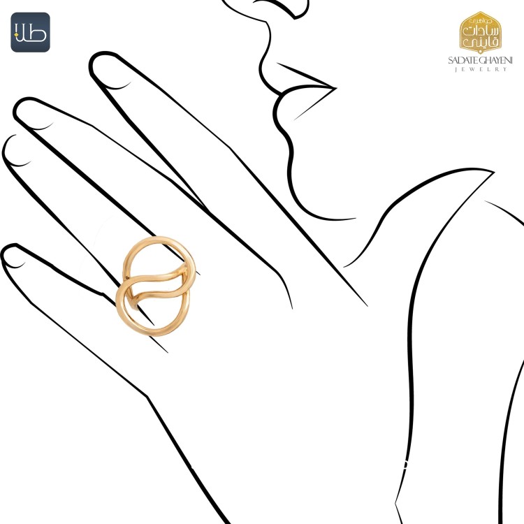 انگشتر طلا هندسی (کد 4470)