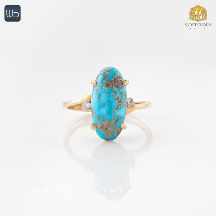 انگشتر طلا فیروزه (کد 3929)