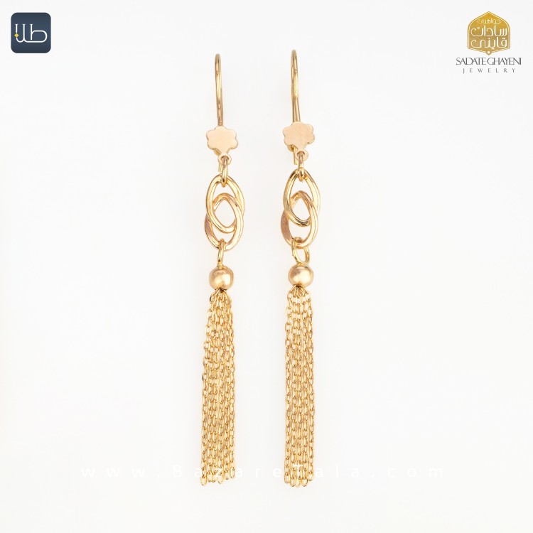 گوشواره طلا ونزو (کد 4460)