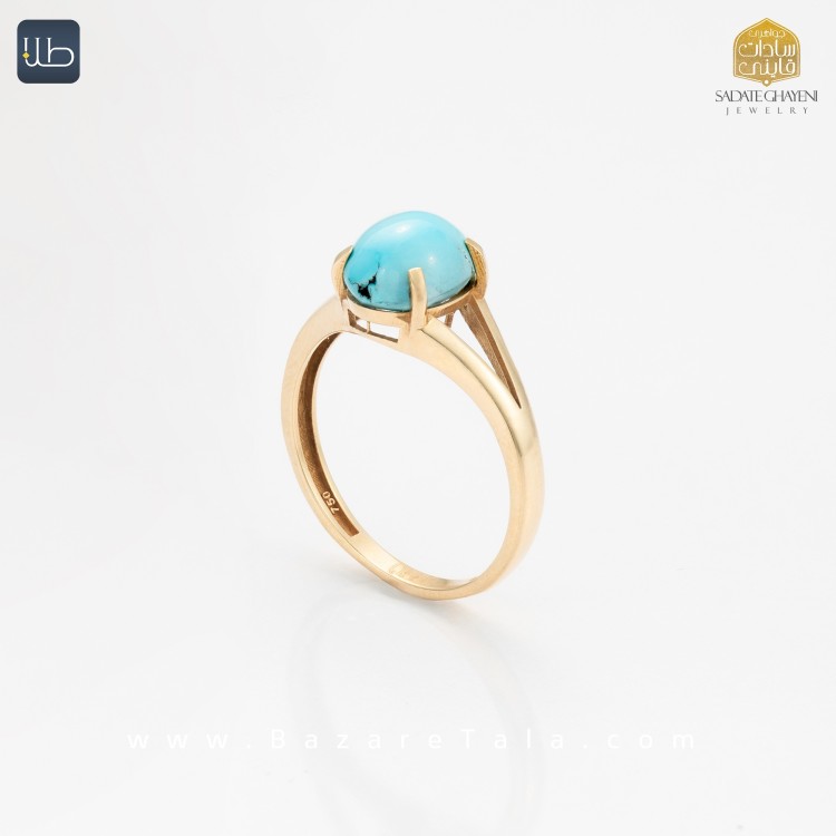 انگشتر طلای فیروزه (کد 4019)
