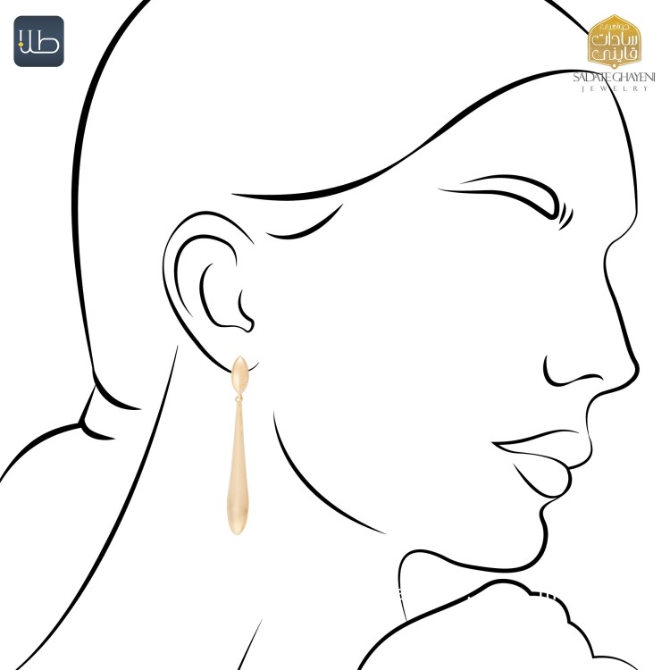 گوشواره طلا بنی آکوا (کد 4463)