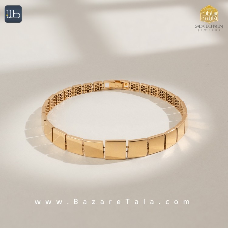 دستبند طلا طرح رولکس (کد 4522)