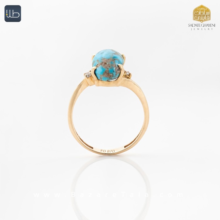 انگشتر طلا فیروزه (کد 3929)