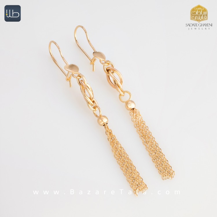 گوشواره طلا ونزو (کد 4459)