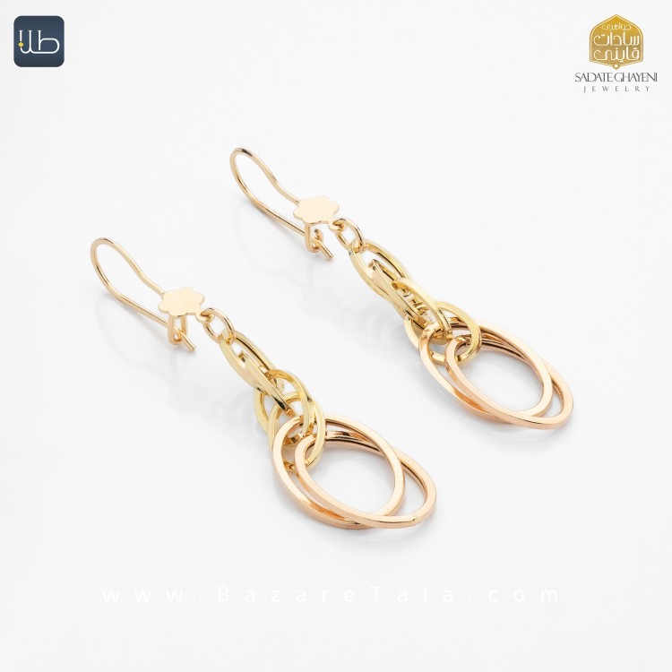 گوشواره طلا شقایق (کد 3914)