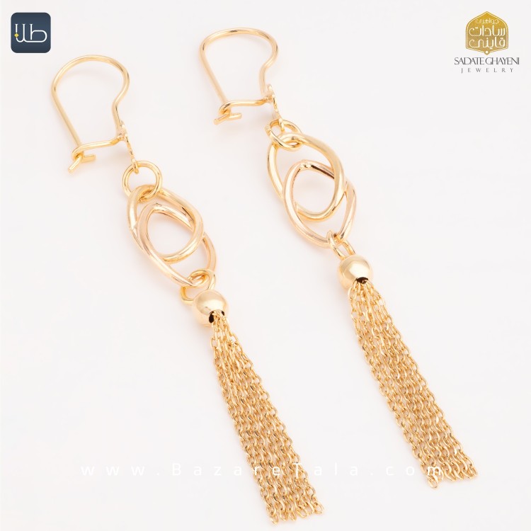 گوشواره طلا ونزو (کد 4458)