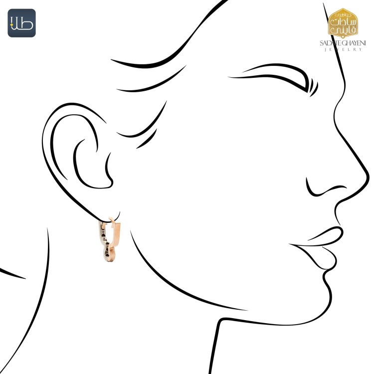 گوشواره طلا ماریا (کد 3918)