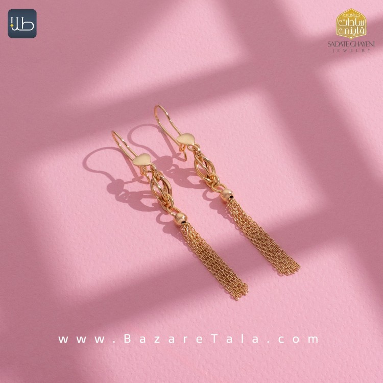 گوشواره طلا ونزو (کد 4459)