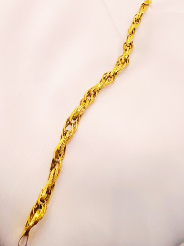 دستبند طلا طنابی یکتاخواه 