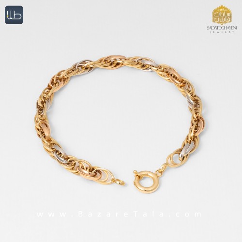 دستبند طلا جی تاش (کد 4377)