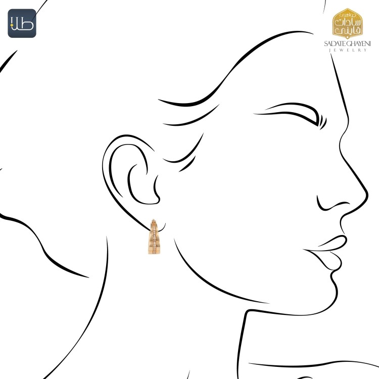 گوشواره طلا ورساچی (کد 4303)