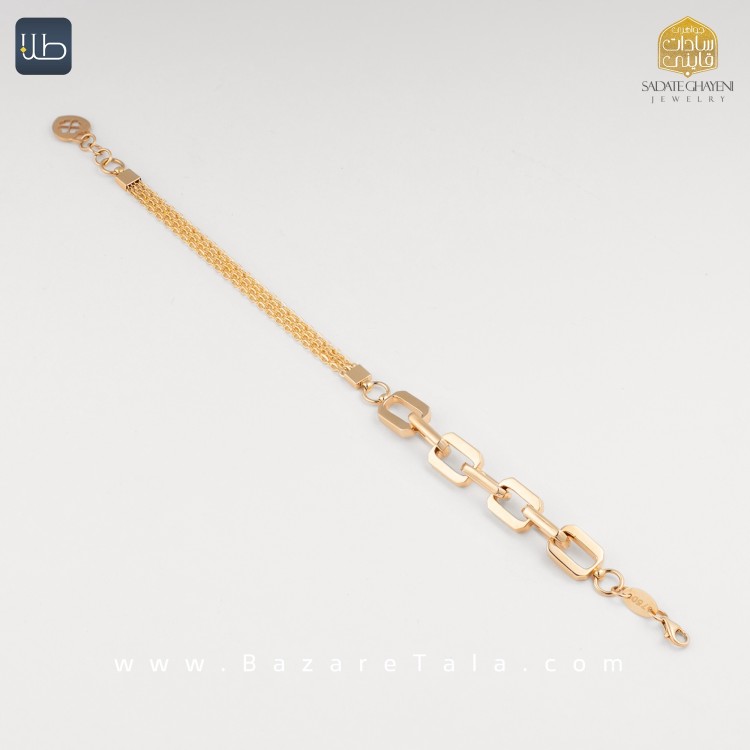 دستبند طلا شال (کد 4499)