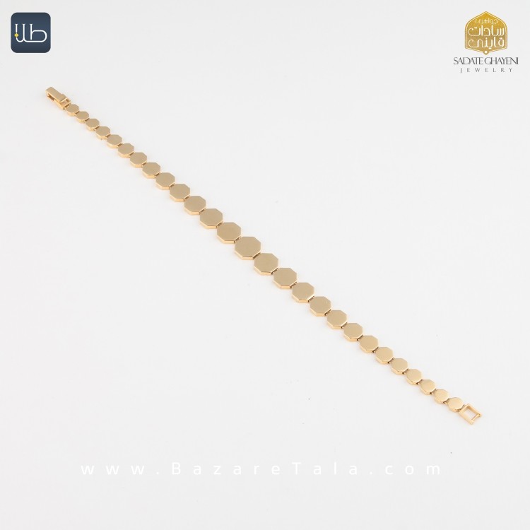 دستبند طلا طرح رولکس (کد 4521)