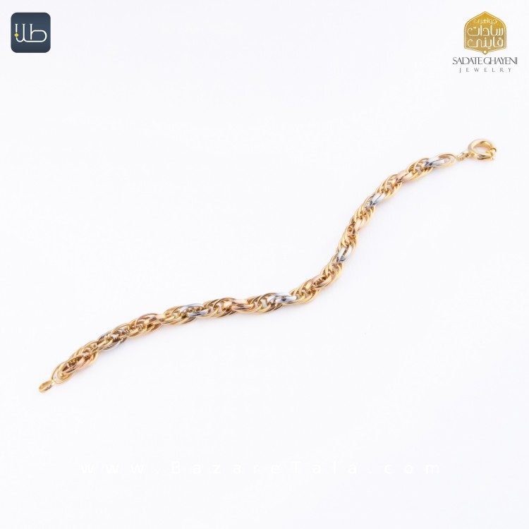 دستبند طلا جی تاش (کد 4377)