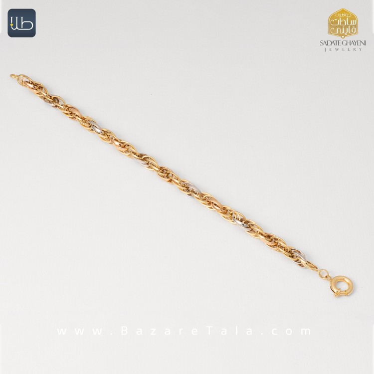 دستبند طلا جی تاش (کد 4377)