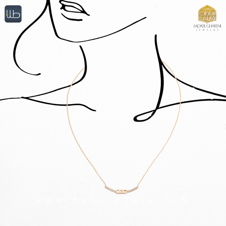 گردنبند طلا موریس (کد 4447)
