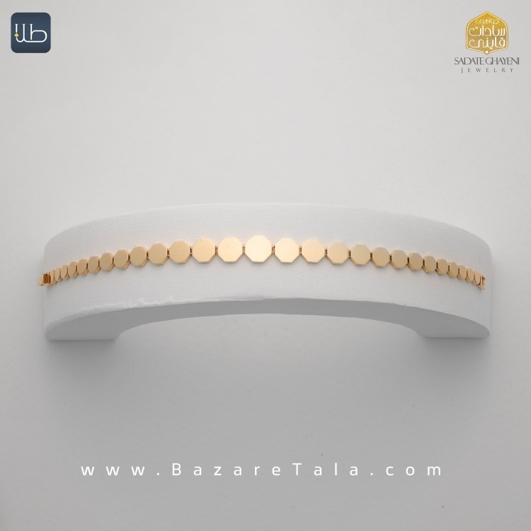 دستبند طلا طرح رولکس (کد 4521)