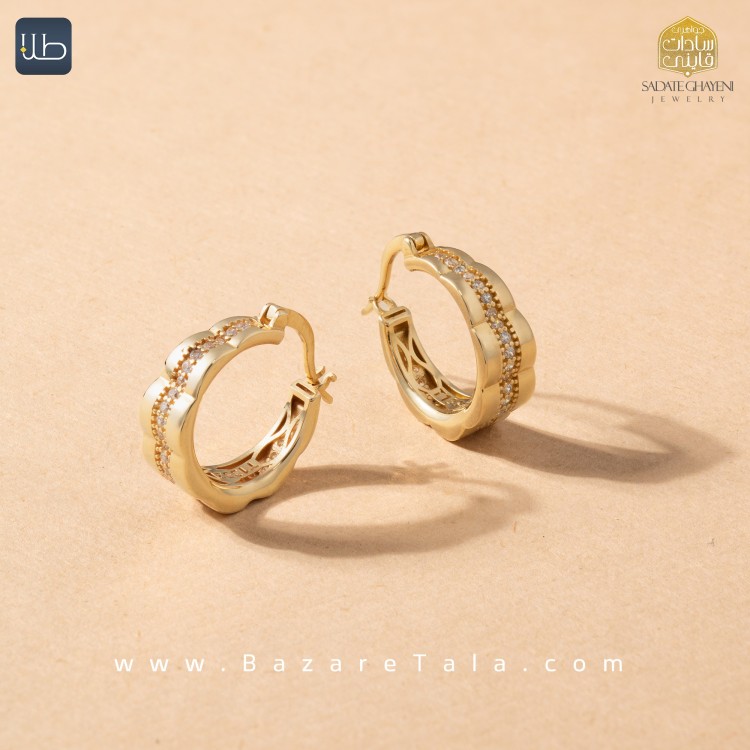 گوشواره طلا ورساچی (کد 4303)