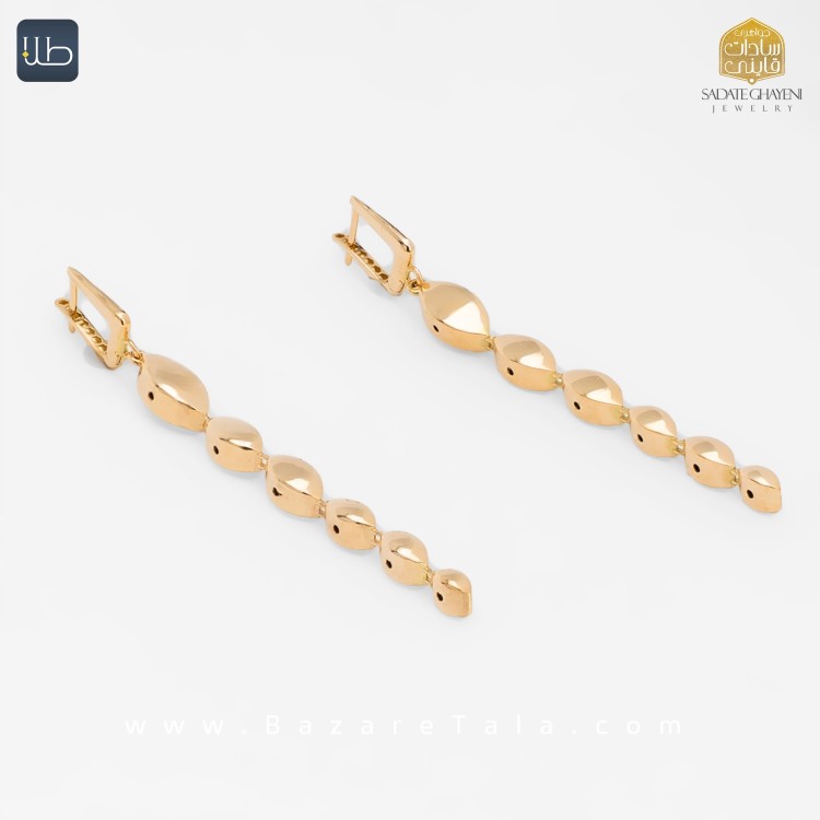 گوشواره طلا کاملیا (کد 4363)