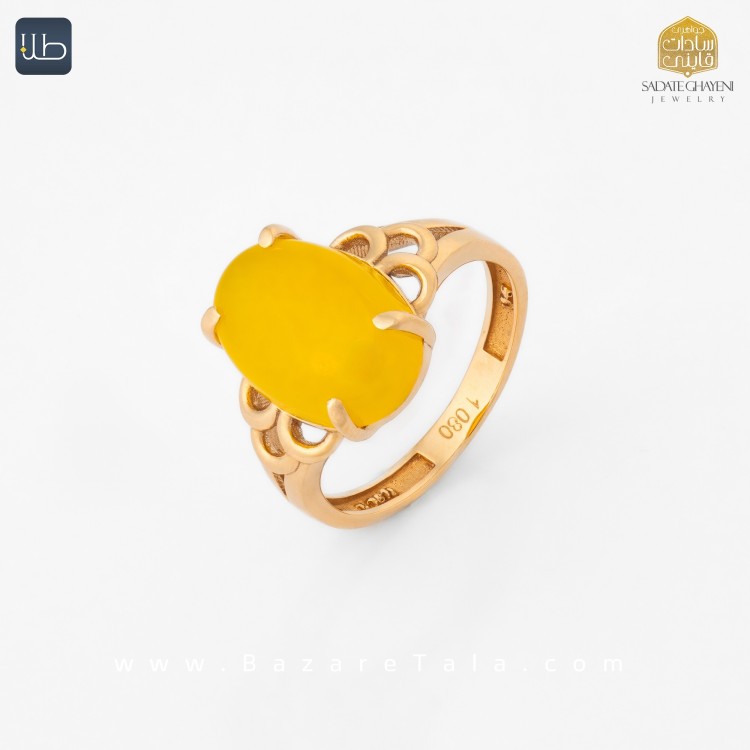 انگشتر طلا شرف شمس (کد 4315)