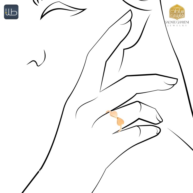 انگشتر طلا هندسی (کد 3644)