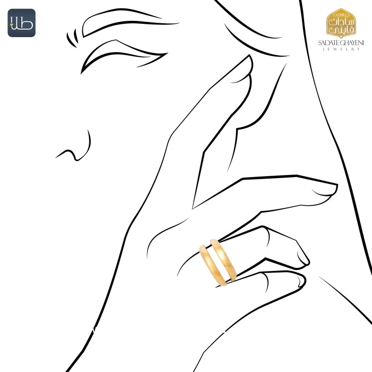 انگشتر طلا هندسی (کد 4468)