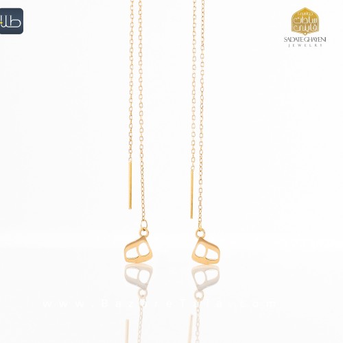 گوشواره طلا بخیه آلتین