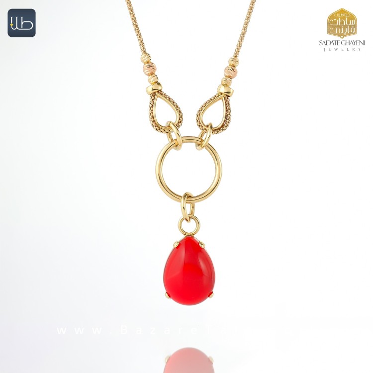 گردنبند طلا آمبر (کد 4449)